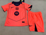 25/26 Barcelona Third Kids Kits 1:1 Quality Soccer Jersey