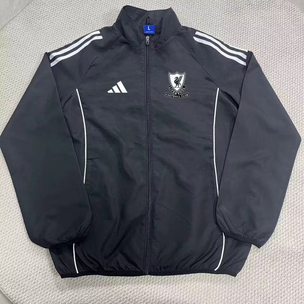 25/26  Liverpool Black Windbreaker