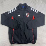 25/26 River Plate Black Windbreaker