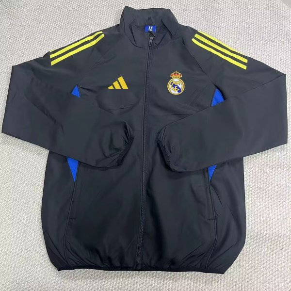 25/26 Real Madrid  Black  Windbreaker