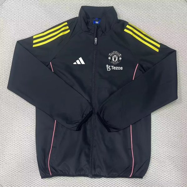 25/26  Manchester United Black  Windbreaker