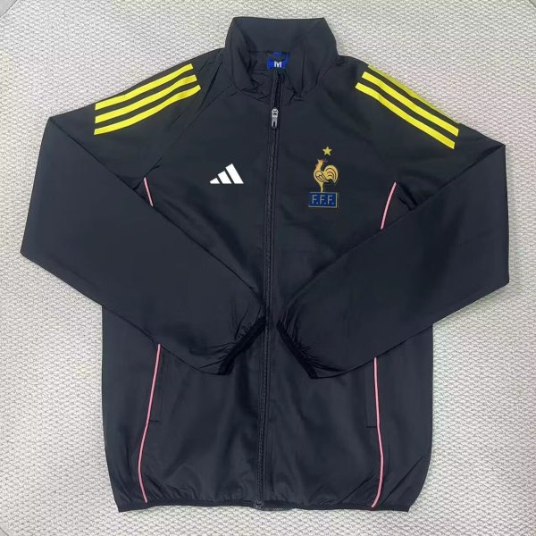 25/26 France Black Windbreaker