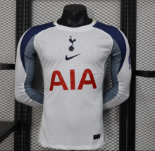 25/26 Tottenham Home Player long sleeves 1:1 Quality Soccer Jersey