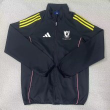 25/26  Liverpool Black Windbreaker