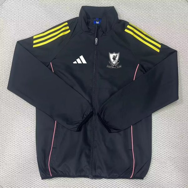 25/26  Liverpool Black Windbreaker