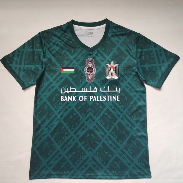 25/26 Palestino Green  Fans 1:1 Quality Soccer Jersey（巴勒斯坦人）