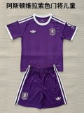 25/26 Aston Villa Goalkeeper Purple Kids Kits 1:1 Quality Soccer Jersey