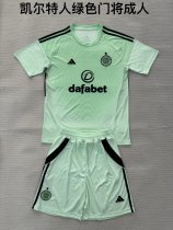 25/26 Celtic Goalkeeper Green  Adult Kits 1:1  Quality  Soccer Jersey（成人套装）
