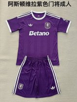 25/26  Aston Villa Goalkeeper  Purple Adult Kits 1:1  Quality  Soccer Jersey（成人套装）