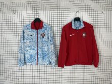 25/26 Portugal Red Blue Double Sided Windbreaker 双面