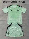 25/26 Celtic Goalkeeper Green  Kids KIits 1:1 Quality  Soccer Jersey