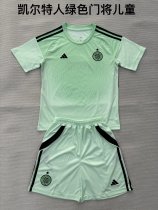 25/26 Celtic Goalkeeper Green  Kids KIits 1:1 Quality  Soccer Jersey