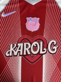 25/26 Barcelona Red KAROLG  Fans 1:1 Quality Soccer Jersey (广告版)