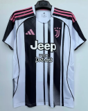 25/26 Juventus Home Fans 1:1 Quality Soccer Jersey（带广告版本）