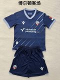 25/26 Bolton Wanderers Away Kids  Kits 1:1 Quality Soccer Jersey