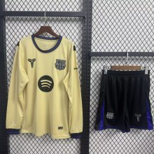 25/26 Barcelona Away Long With Pants Sets Fans 1:1 Quality Soccer Jersey