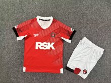 25/26 Charlton Athletic Home Kids Kits 1:1 Quality Soccer Jersey