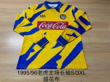 1995/1996 Tiger  Home Long sleeve Fans Retro  1:1 Quality Soccer Jersey