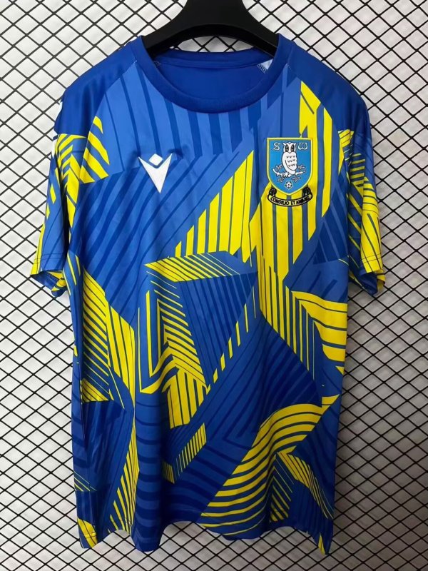 25/26 Sheffield Wednesday Pre match uniform Fans 1:1 Quality Soccer Jersey