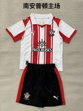 25/26 Southampton Home Kids Kits 1:1 Quality Soccer Jersey