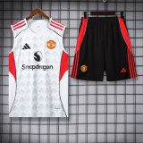 25/26 Manchester United  White 1:1 Quality Training  Vest（A-Set）