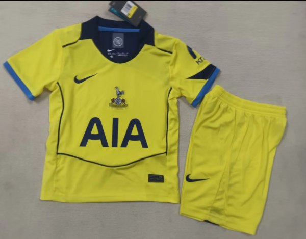 25/26 Tottenham Third Kids Kits 1:1  Soccer Jersey