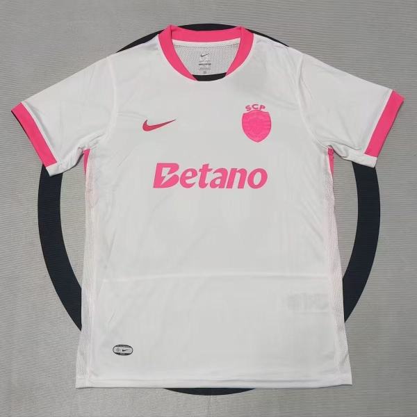 25/26 Sporting Lisbon White Fans 1:1  Quality Soccer Jersey