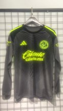 25/26 Club American Goalkeeper Black Fans Long sleeve 1:1 Quality Soccer Jersey