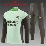 25/26 Real Madrid  light Green Kids Player  1:1 Quality Training Jersey