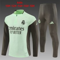 25/26 Real Madrid  light Green Kids Player  1:1 Quality Training Jersey