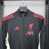 25/26  Liverpool Black Windbreaker