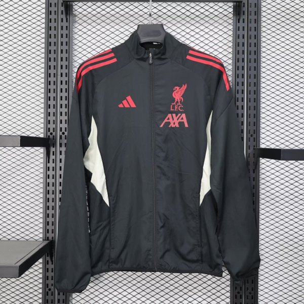 25/26  Liverpool Black Windbreaker