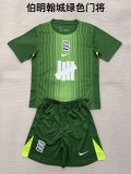 25/26 Birmingham Goalkeeper Green Kids  Kits 1:1 Quality Soccer Jersey
