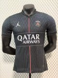 25/26 PSG Paris Fourth Black Player 1:1 Quality Soccer Jersey