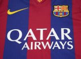 2014/2015 Barcelona Home Long sleeved Kids Kits Retro 1:1  Quality Soccer Jersey