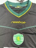 2002/2003 Sporting Lisbon Away Fans  1:1 Quality Retro Soccer Jersey