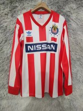 1990/1991 Chivas Home Long sleeve Fans Retro 1:1 Quality Soccer Jersey