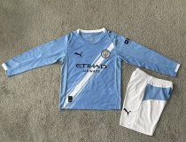 25/26 Manchester City Home Long sleeved Kids Kits 1:1 Quality Soccer Jersey 25/26 Manchester City Home Long sleeved Kids Kits 1:1 Quality Soccer Jersey