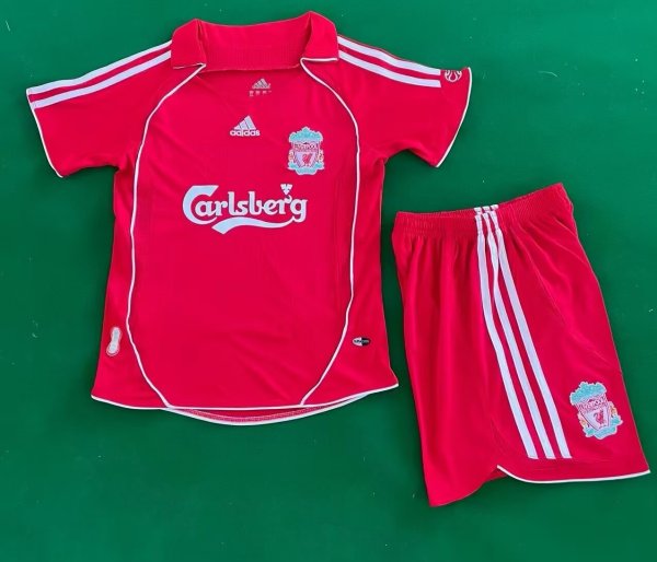 2006/2008 Liverpool Home Kids Retro 1:1  Quality Soccer Jersey