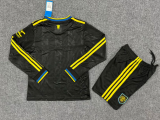 25/26 Manchester United Third Long sleeved Kids Kits 1:1 Quality Soccer Jersey