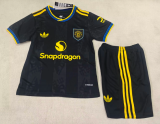 25/26 Manchester United Third Kids Kits 1:1 Quality Soccer Jersey