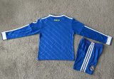 25/26 Real Madrid  Third Long sleeved Kids Kits 1:1 Quality Soccer Jersey