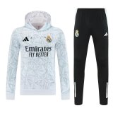 25/26 Real Madrid  White  Hooded Long Sleeved 1:1 Training suit