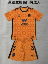25/26 Sunderland  Goalkeeper Orange Adult Kits 1:1  Quality  Soccer Jersey（成人套装）