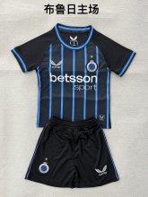25/26 Brugge  Home  Kids Kits 1:1 Quality Soccer Jersey