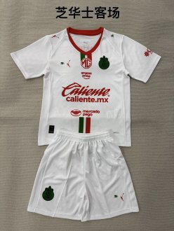 25/26 Chivas  Away Kids Kits 1:1 Quality Soccer Jersey