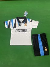 1992/1993  Inter Milan Away Kids Kits Retro 1:1 Quality Soccer Jersey