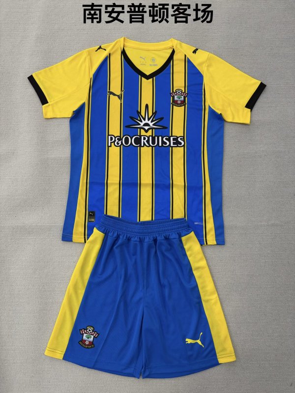 25/26 Southampton Away Kids Kits 1:1 Quality Soccer Jersey