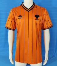 1985/1986 Wolves Home Yellow Fans Retro 1:1 Quality Soccer Jersey