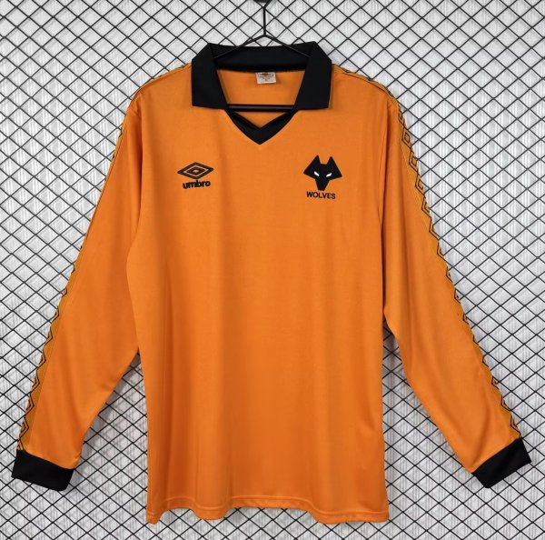 1980/1981 Wolves Home Yellow Fans Retro 1:1 Quality Soccer Jersey